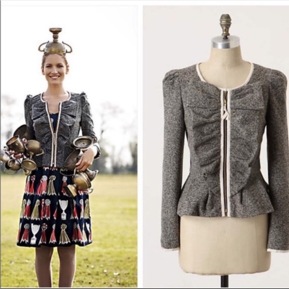 Anthropologie Jackets & Blazers - Anthropologie Elevensies “Half Pass” Full Zip Blazer size 10